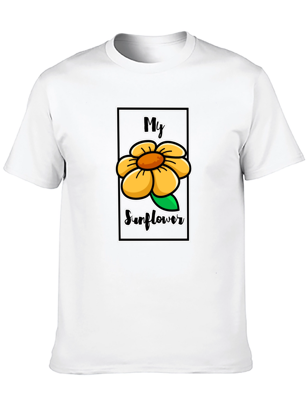 My Sunflower Graphic Tee - Unisex Black T-Shirt