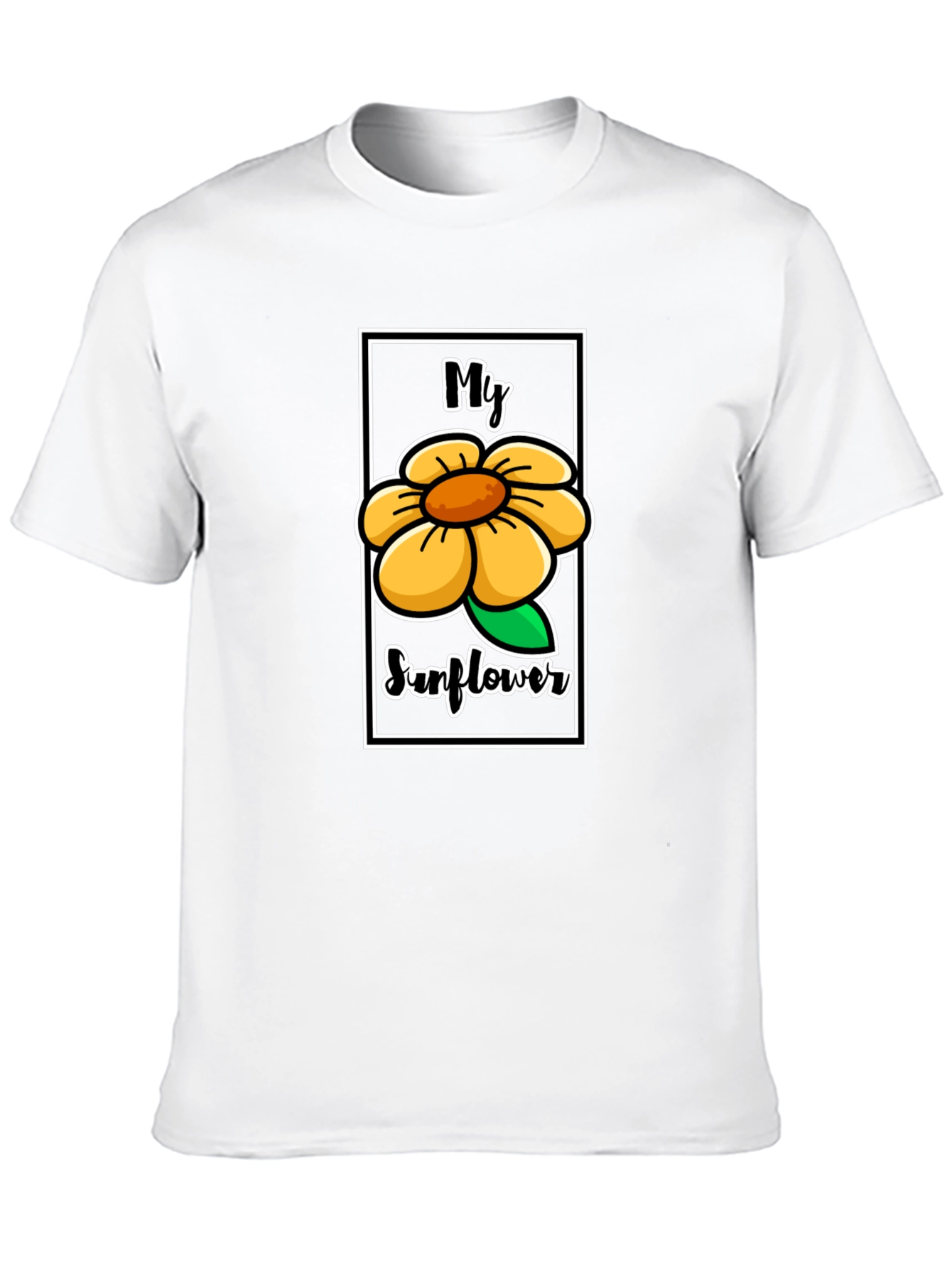 My Sunflower Graphic Tee - Unisex Black T-Shirt
