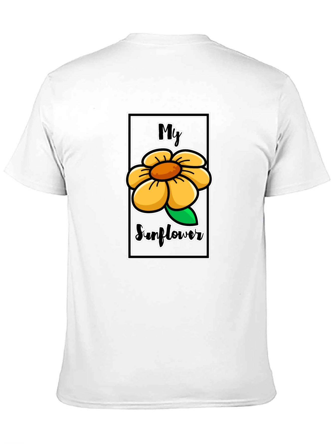 My Sunflower Graphic Tee - Unisex Black T-Shirt