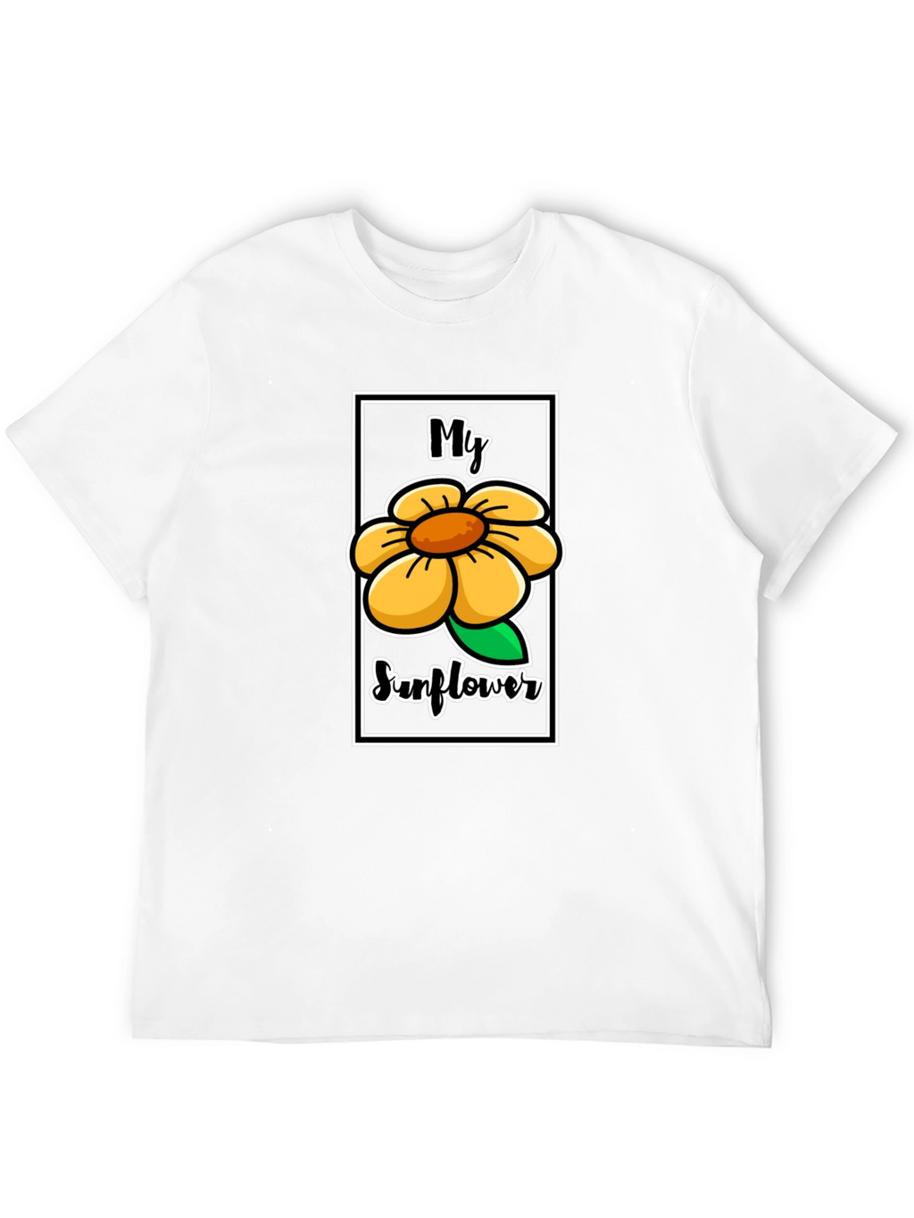 My Sunflower Graphic Tee - Unisex Black T-Shirt