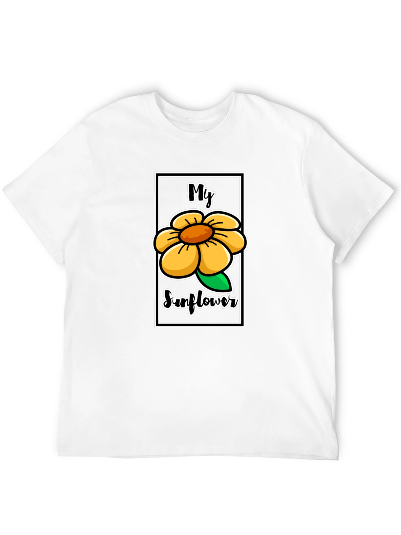 My Sunflower Graphic Tee - Unisex Black T-Shirt