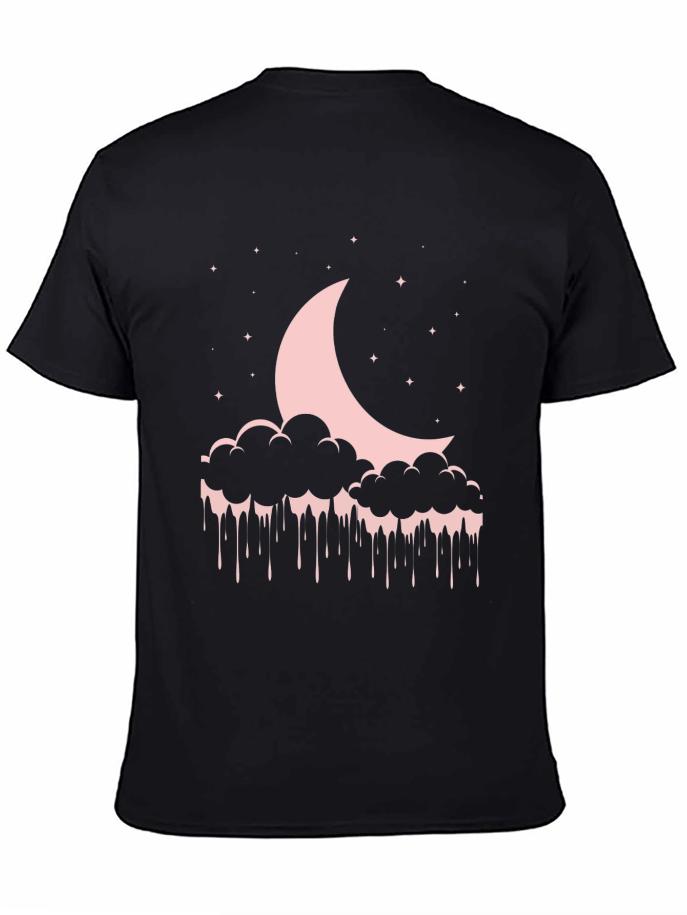 Moon & Cloud Drip Graphic T-Shirt
