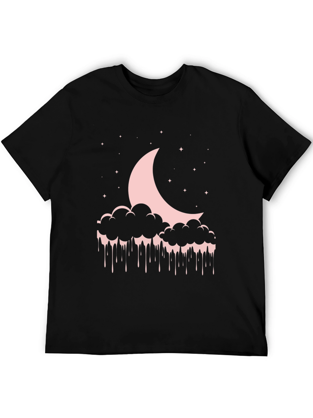 Moon & Cloud Drip Graphic T-Shirt