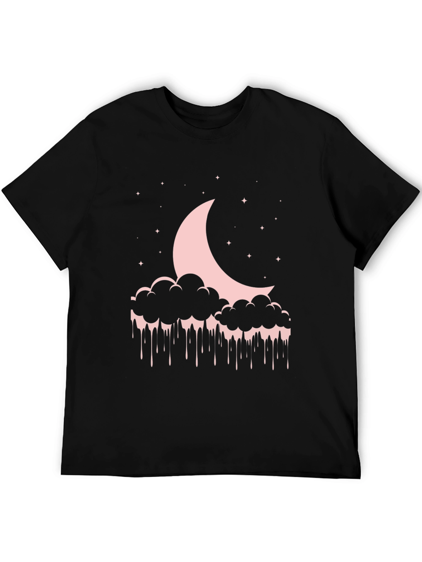 Moon & Cloud Drip Graphic T-Shirt
