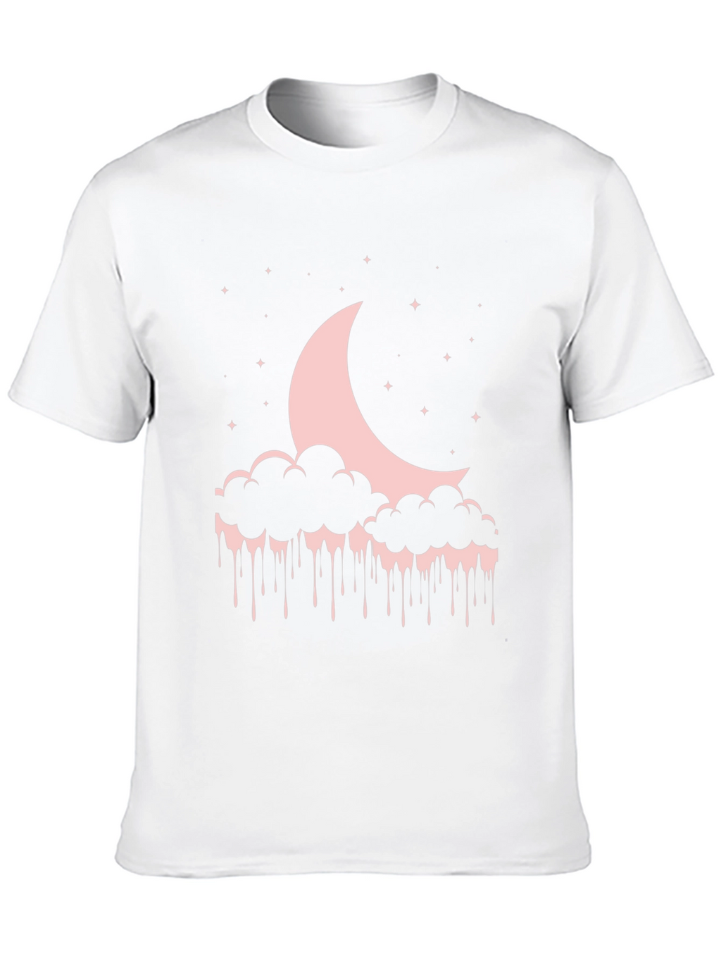 Moon & Cloud Drip Graphic T-Shirt