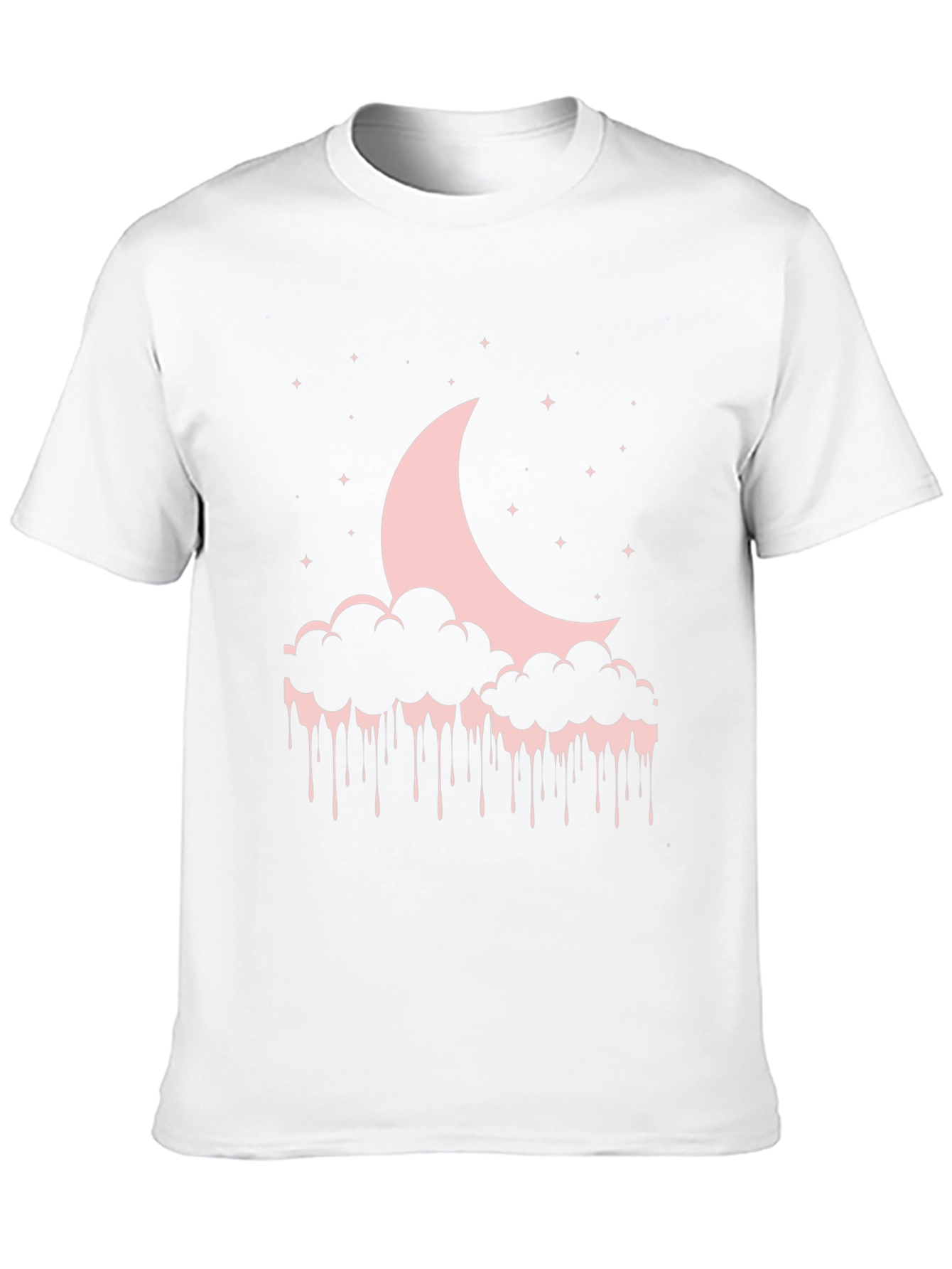 Moon & Cloud Drip Graphic T-Shirt