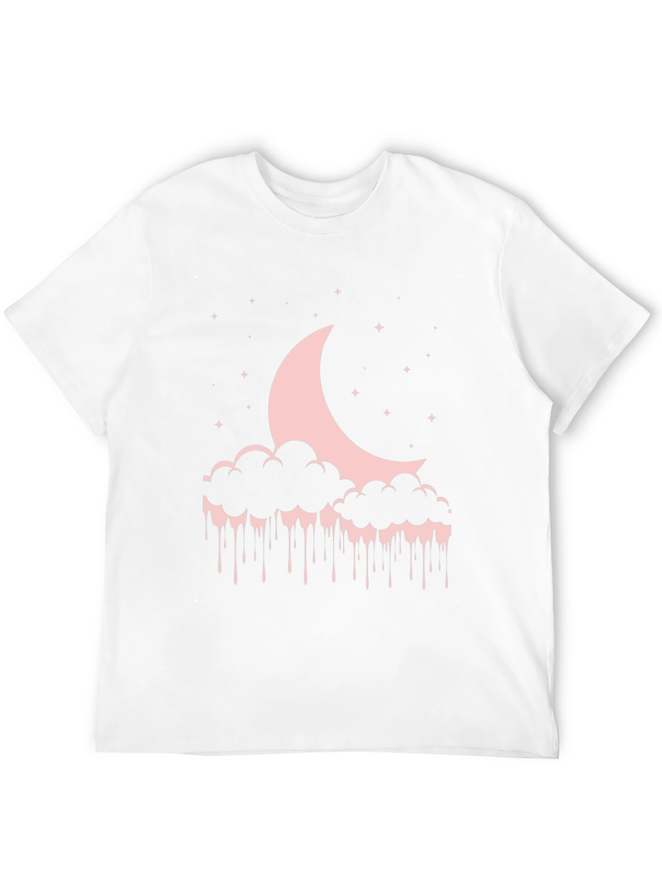 Moon & Cloud Drip Graphic T-Shirt