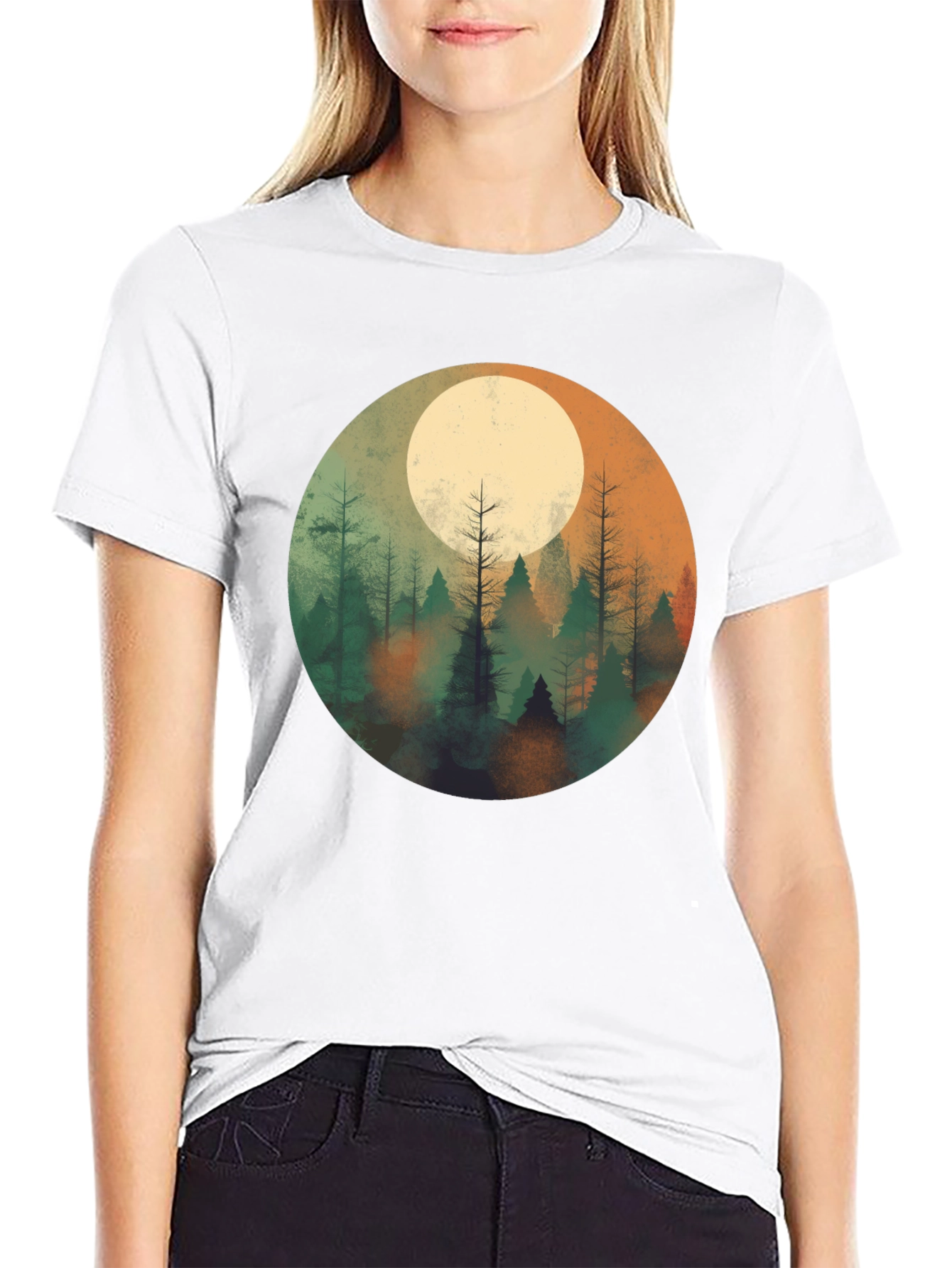 Moonlit Forest Graphic Tee - Unisex