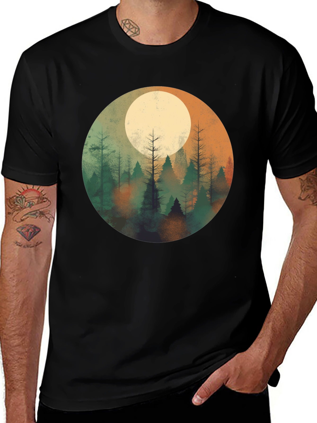 Moonlit Forest Graphic Tee - Unisex