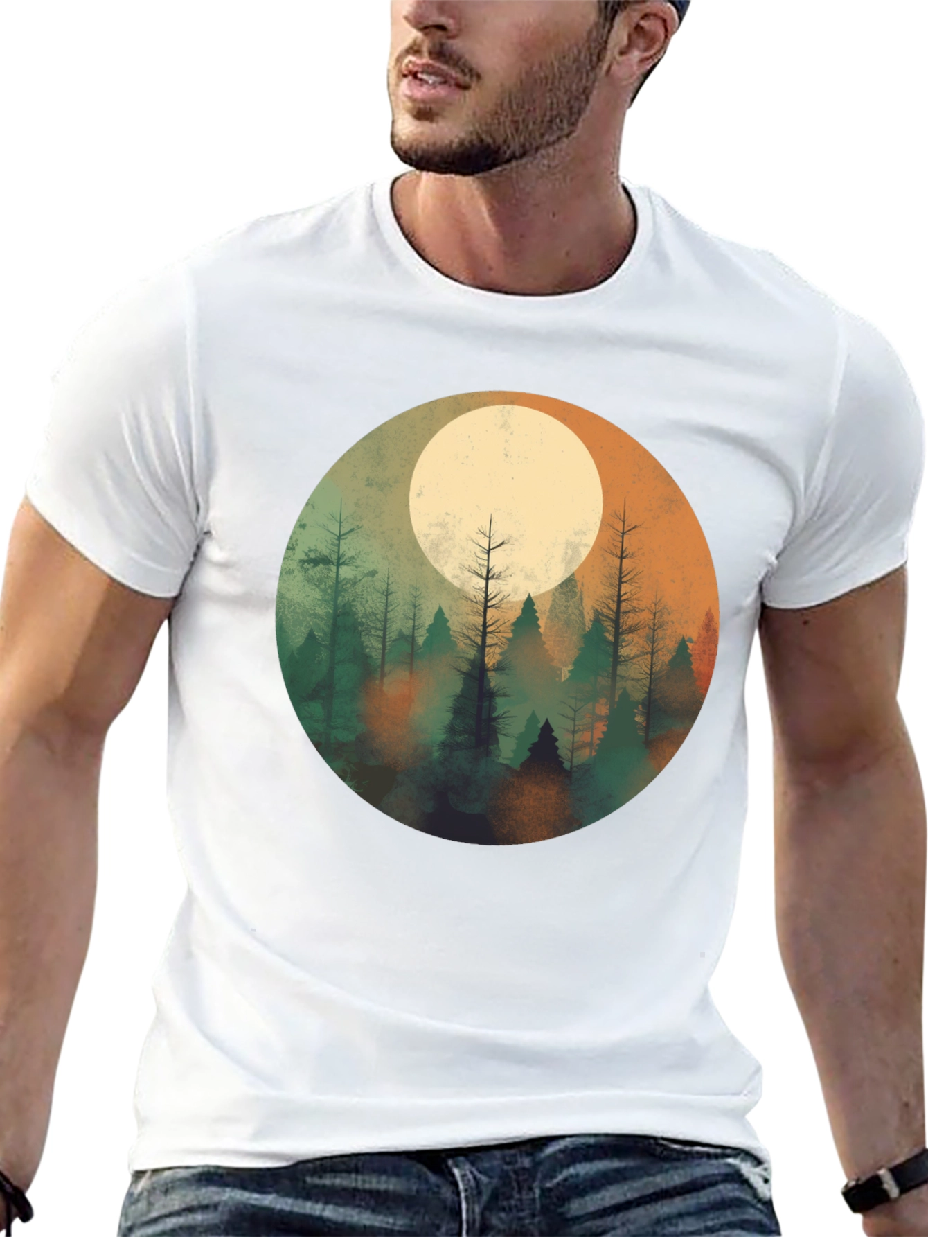 Moonlit Forest Graphic Tee - Unisex