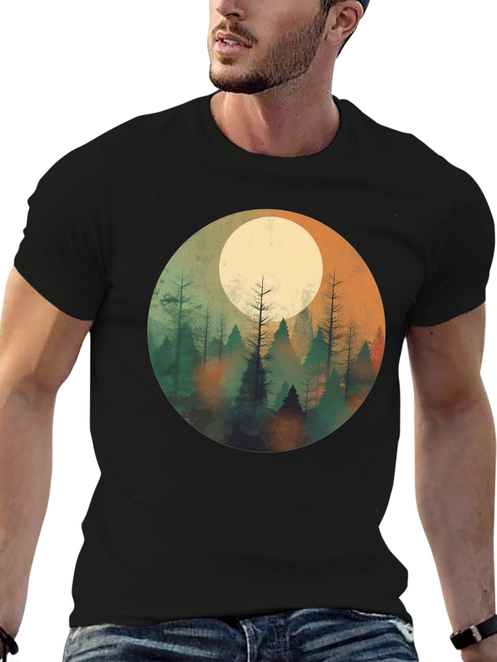 Moonlit Forest Graphic Tee - Unisex