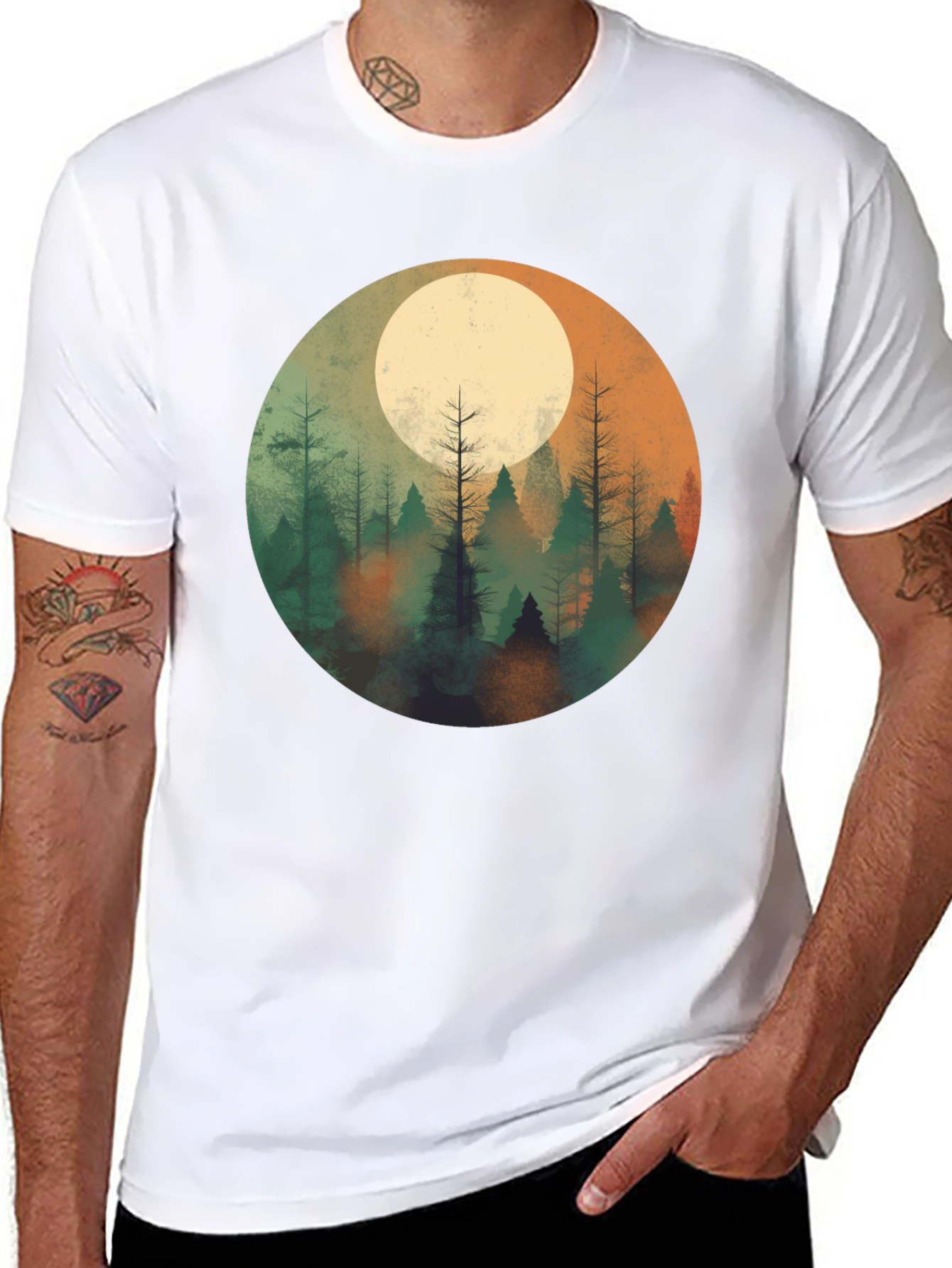 Moonlit Forest Graphic Tee - Unisex