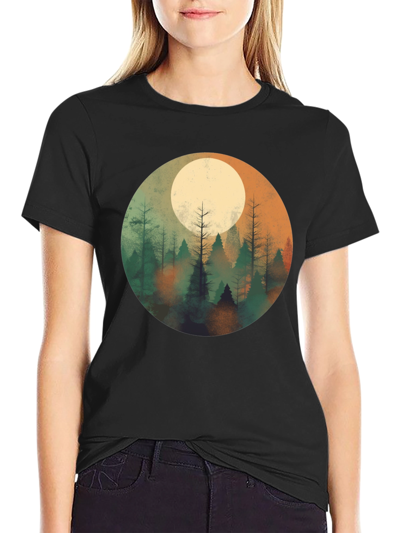 Moonlit Forest Graphic Tee - Unisex