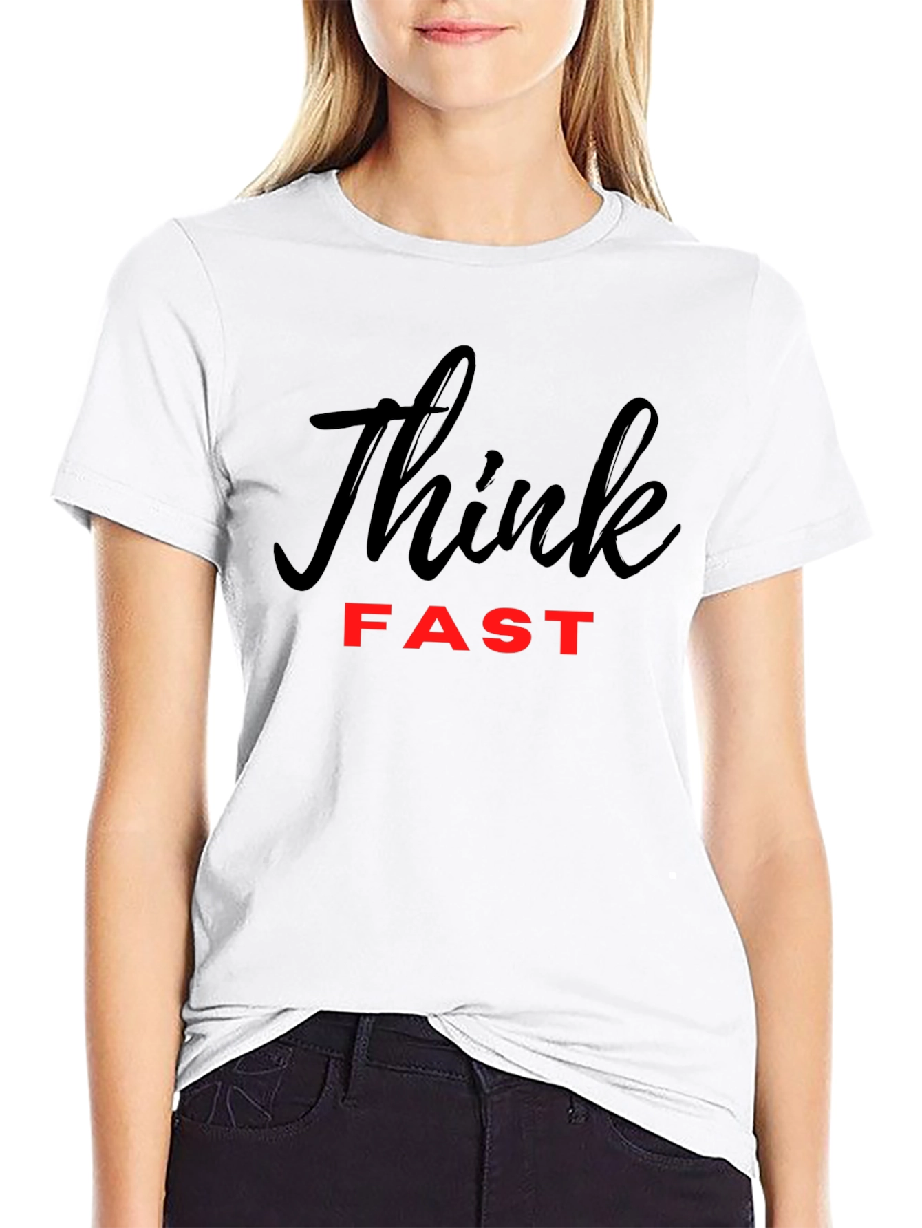 Think Fast Black T-Shirt