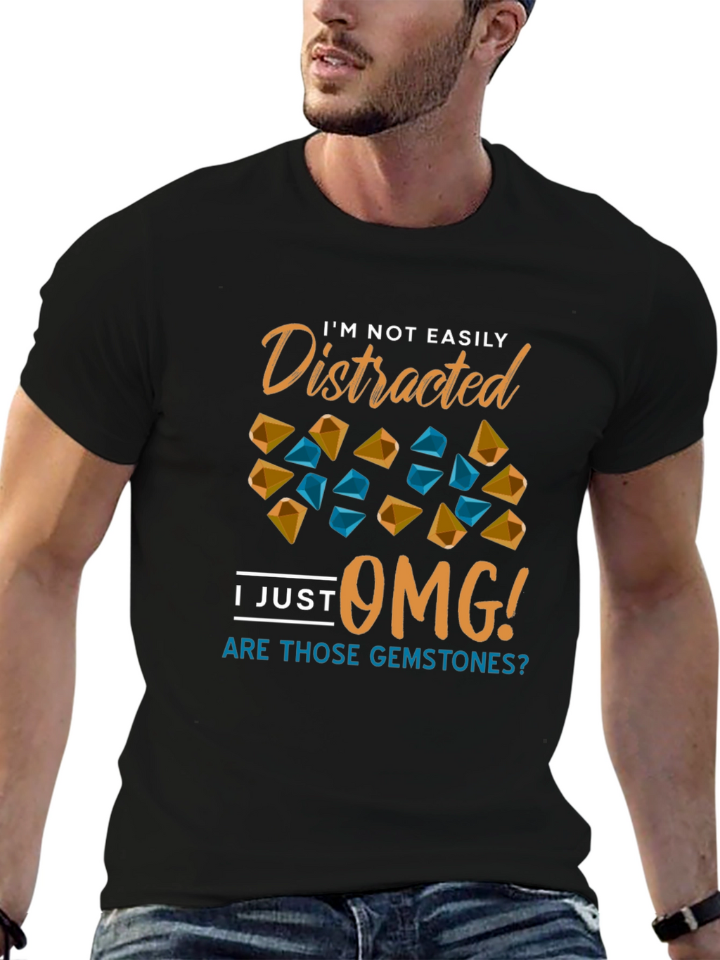 Gemstone Distraction T-Shirt - Funny Novelty Tee