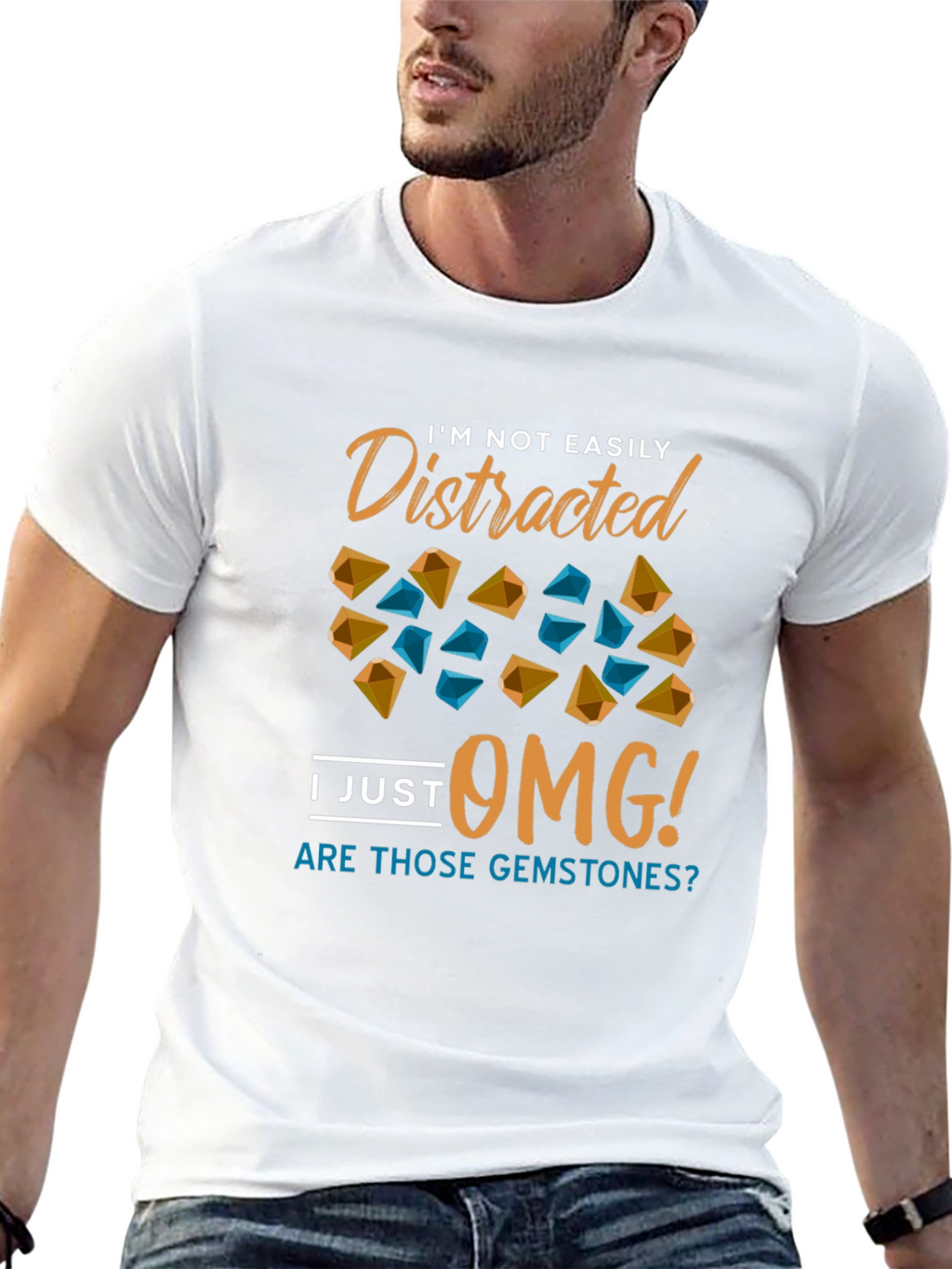 Gemstone Distraction T-Shirt - Funny Novelty Tee