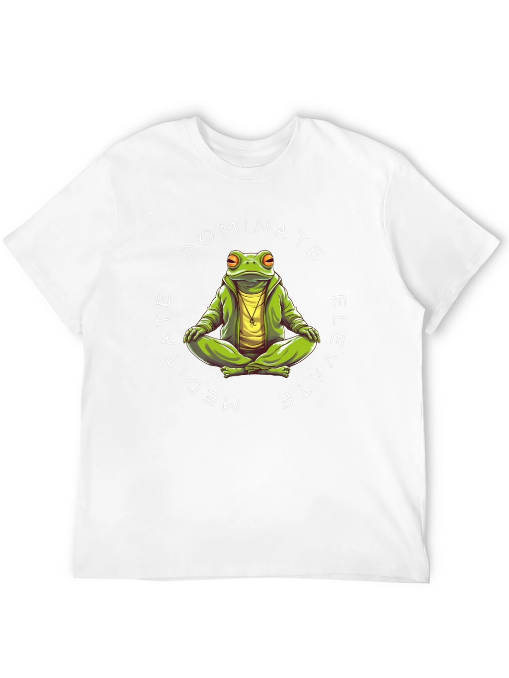 Meditate Dominate Elevate Frog Graphic T-Shirt