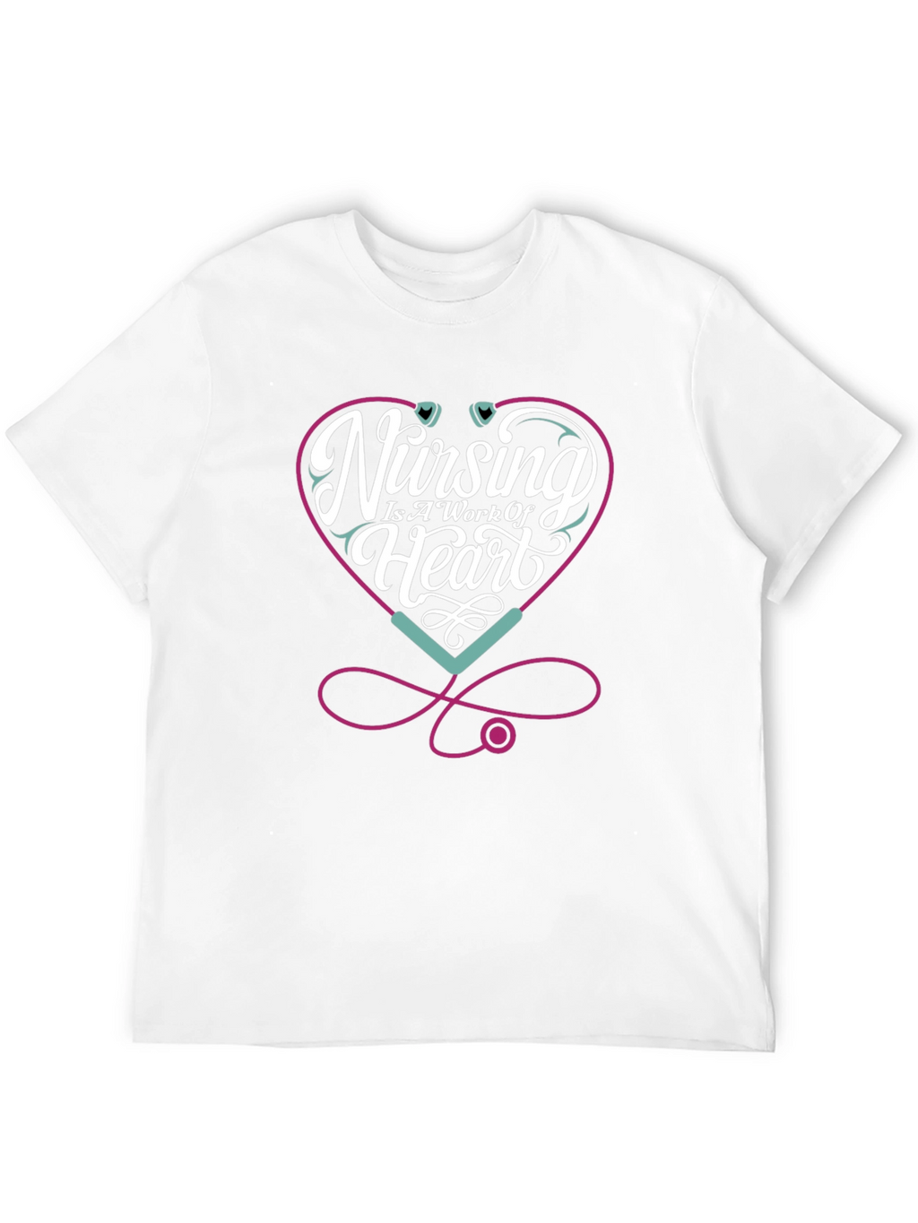 Nursing Is A Work Of Heart T-Shirt