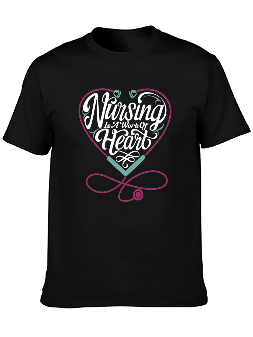 Nursing Is A Work Of Heart T-Shirt