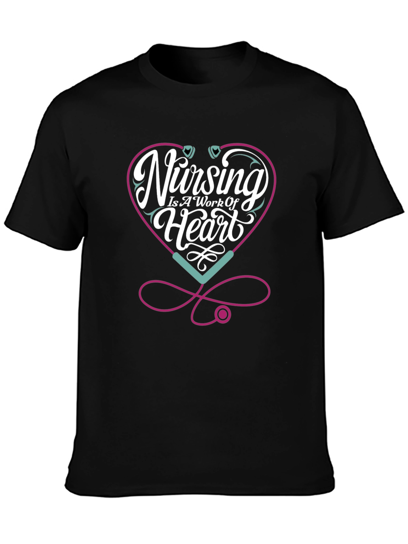 Nursing Is A Work Of Heart T-Shirt