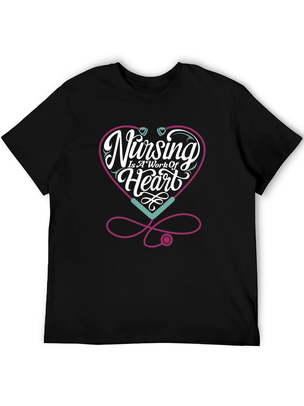 Nursing Is A Work Of Heart T-Shirt