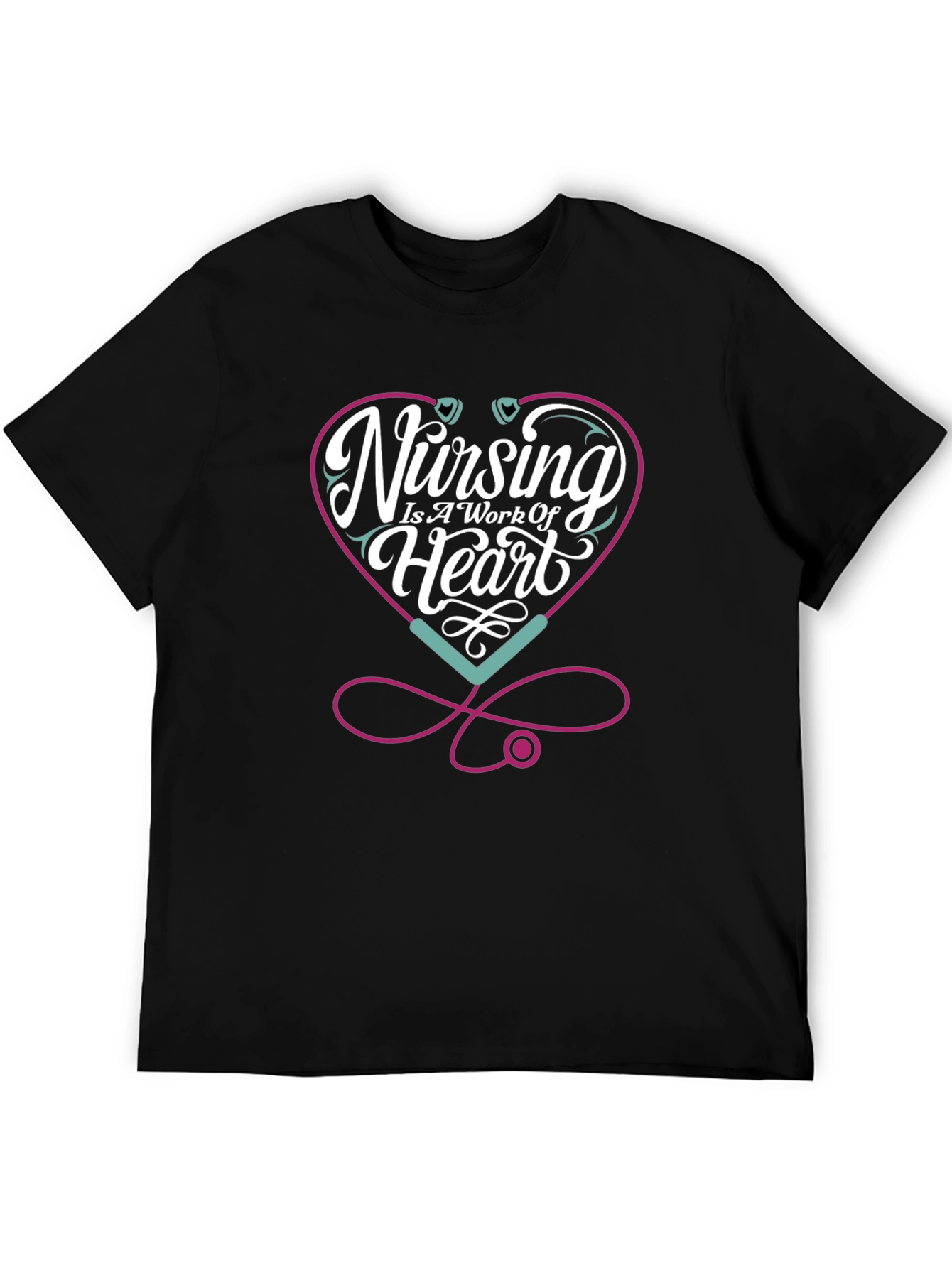 Nursing Is A Work Of Heart T-Shirt