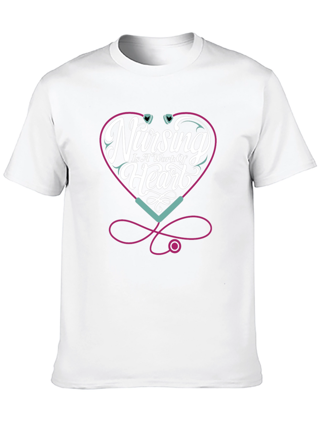 Nursing Is A Work Of Heart T-Shirt