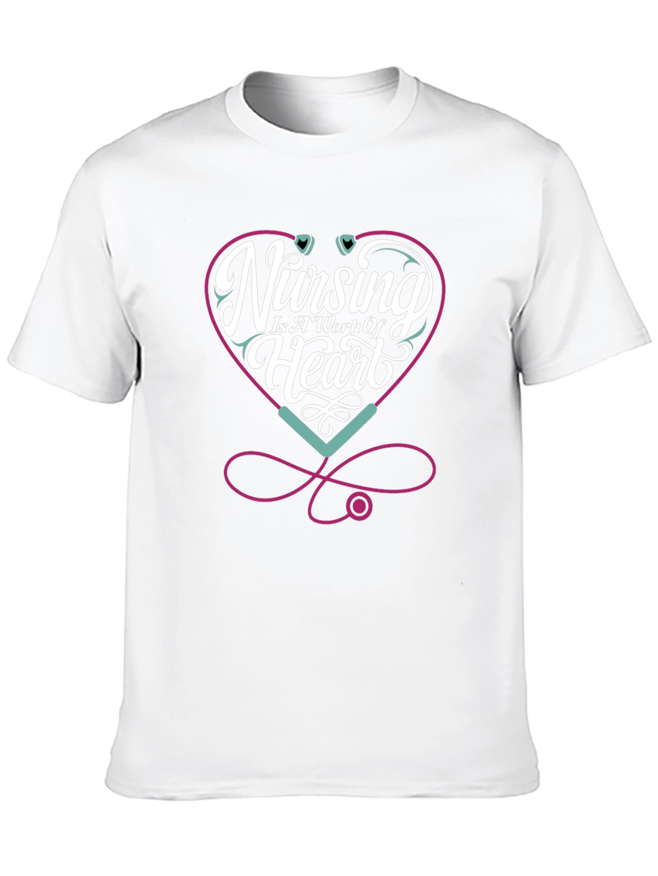 Nursing Is A Work Of Heart T-Shirt