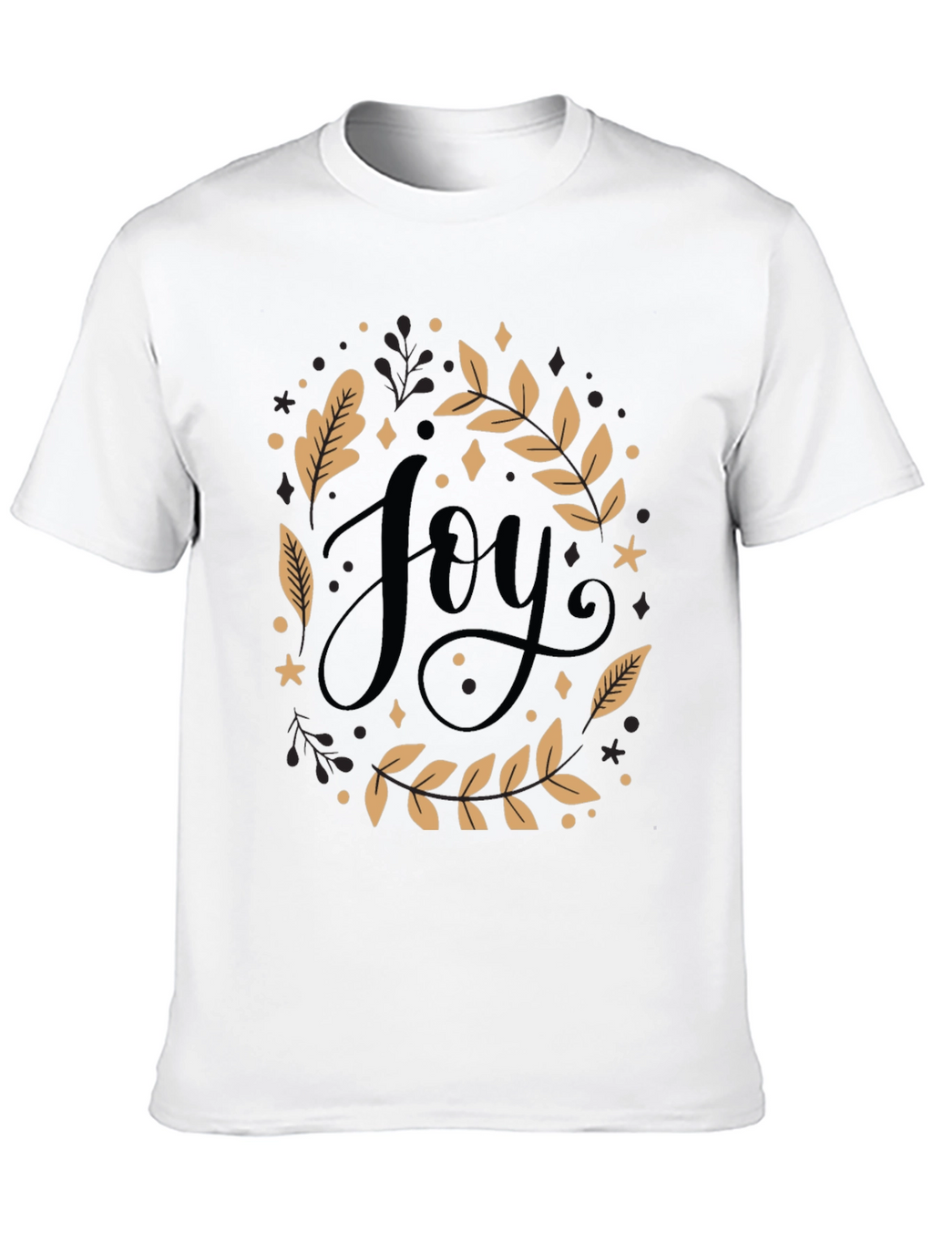 Joy Graphic Tee - Black Holiday Shirt