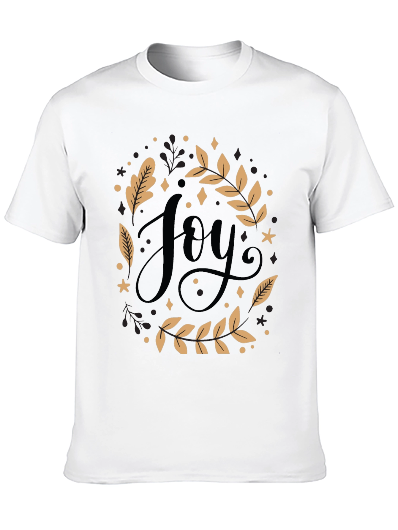Joy Graphic Tee - Black Holiday Shirt