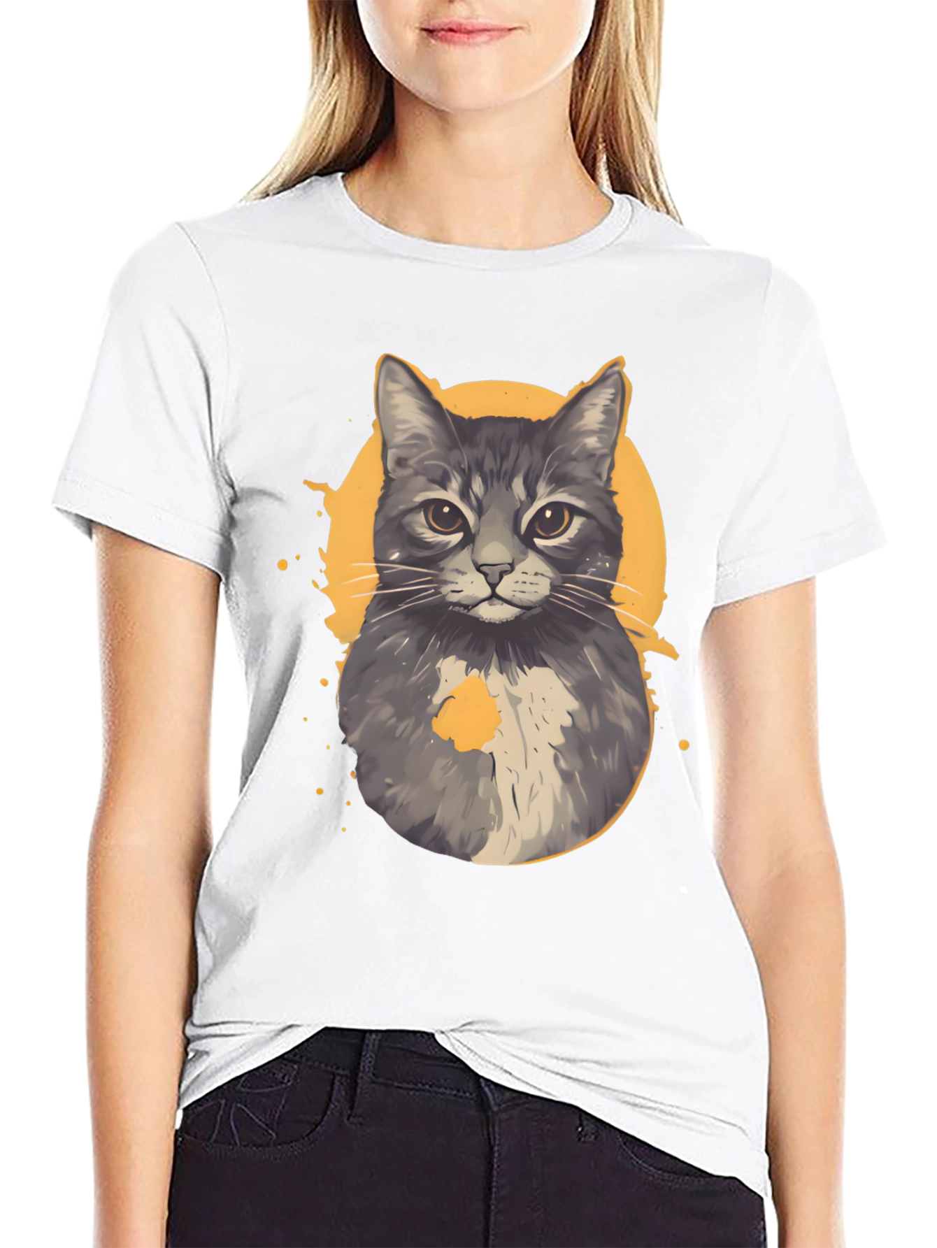 Cool Cat Graphic Tee - Unique Design