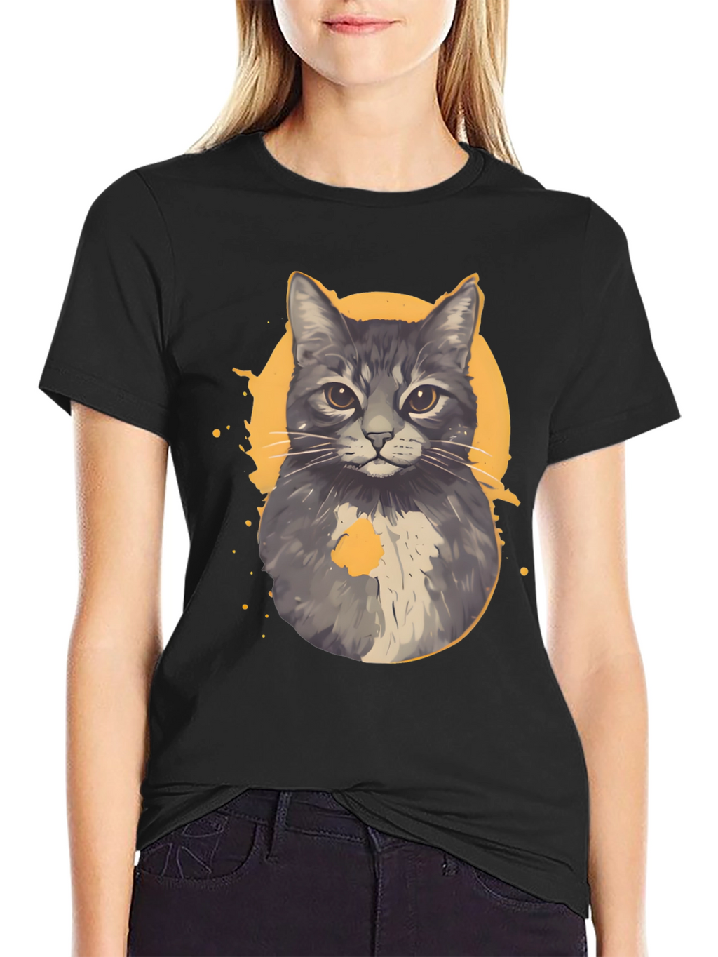 Cool Cat Graphic Tee - Unique Design