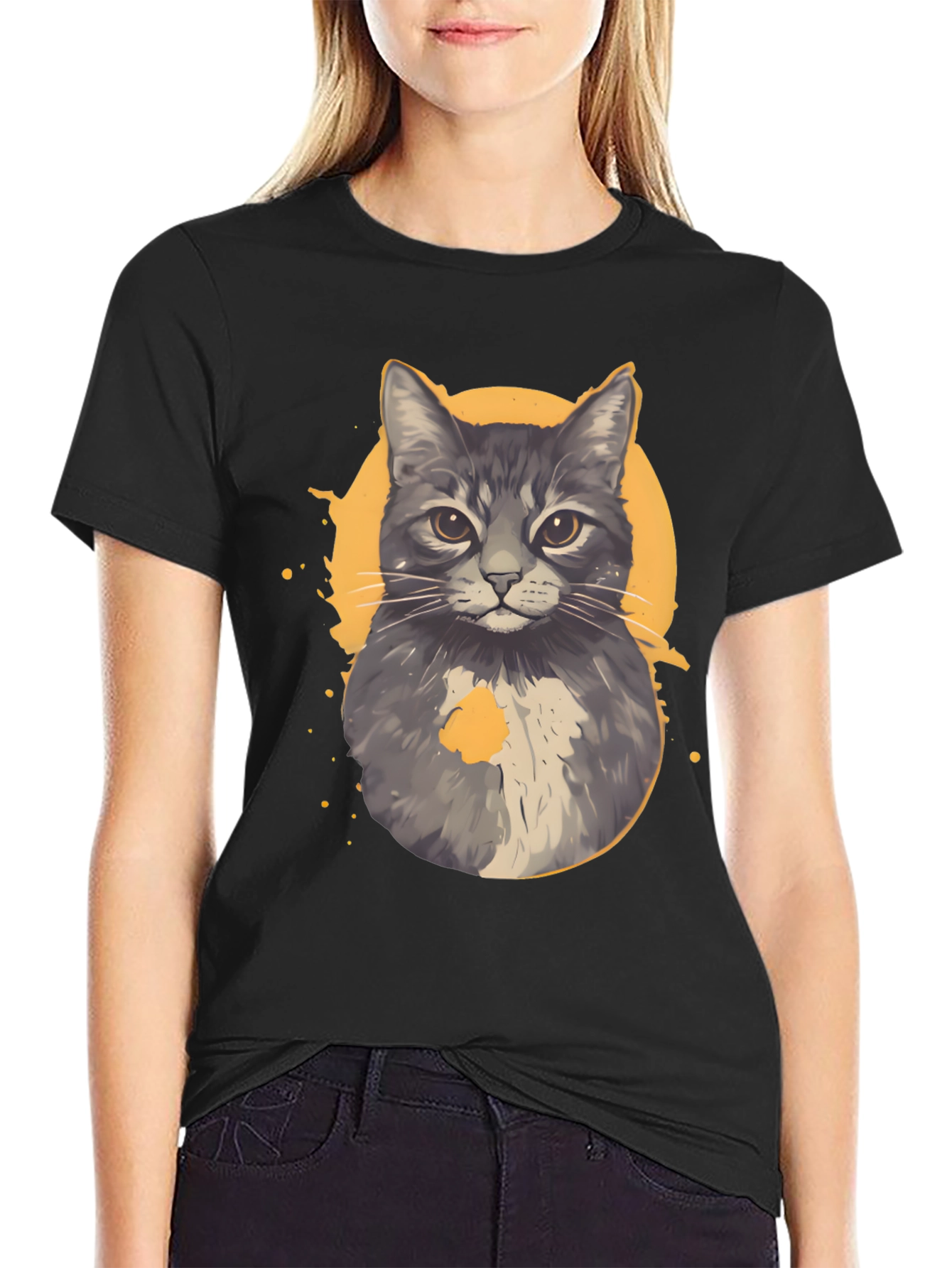 Cool Cat Graphic Tee - Unique Design