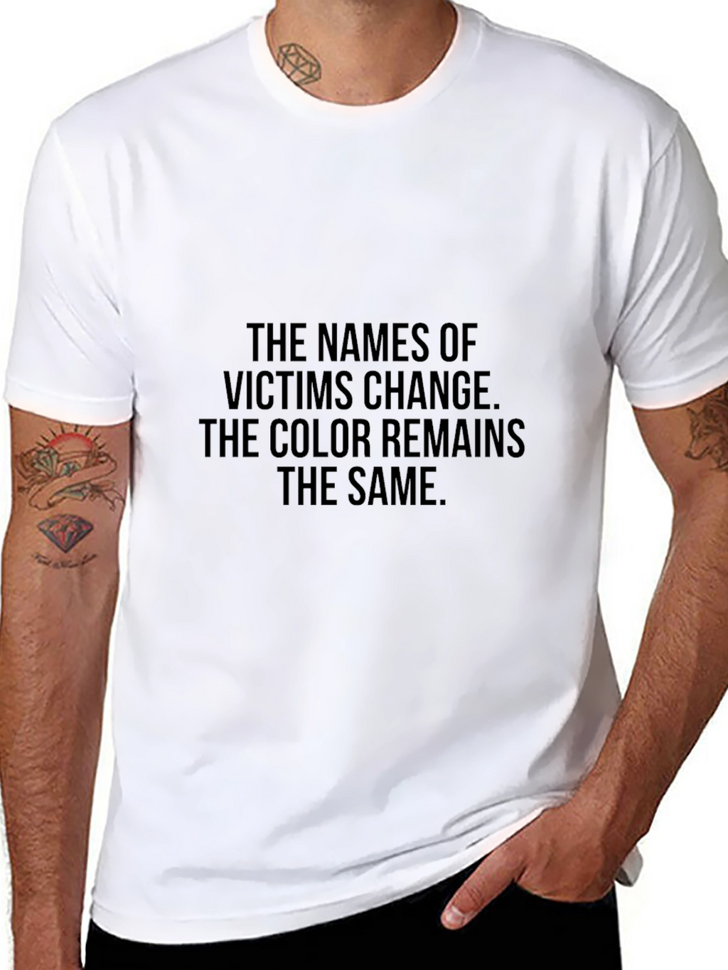 Statement Tee: The Names of Victims Change T-Shirt