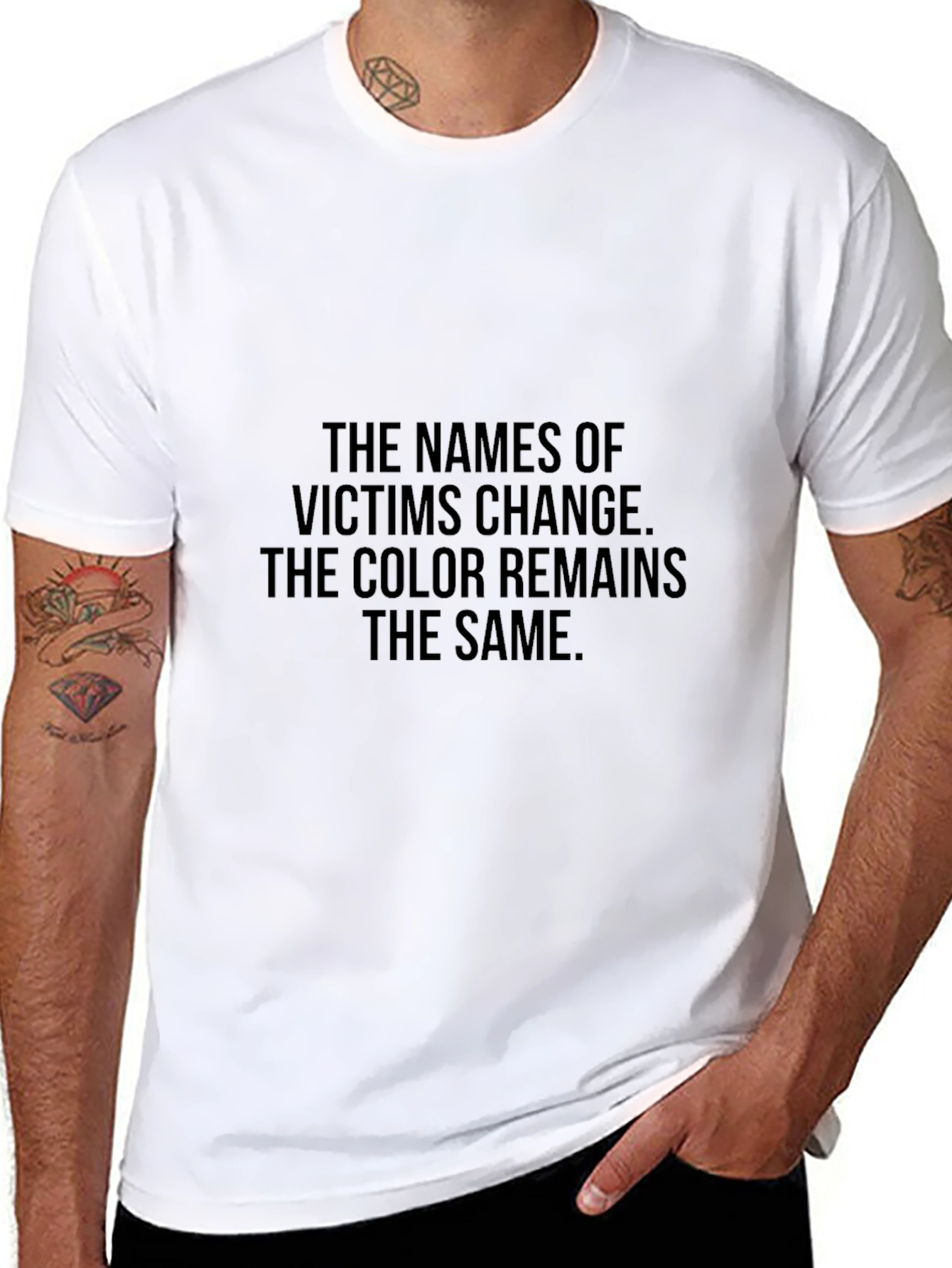 Statement Tee: The Names of Victims Change T-Shirt