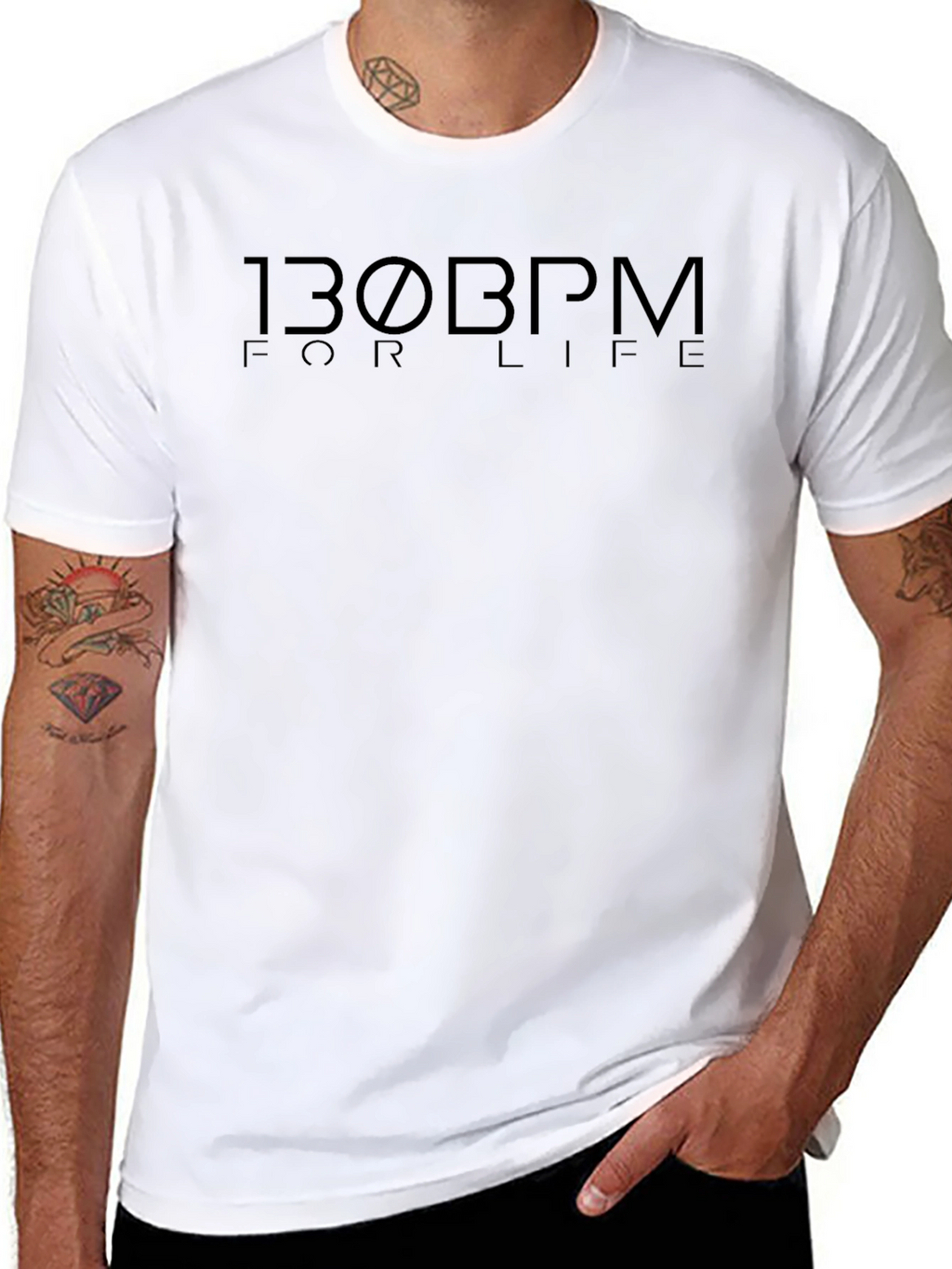 130 BPM For Life Graphic Tee - Black