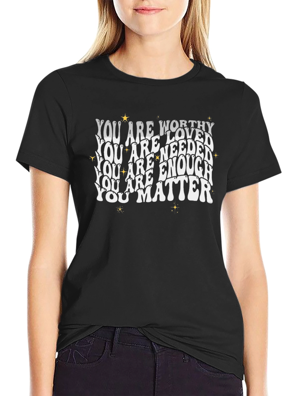 You Are Worthy Graphic Tee - Positive Affirmations