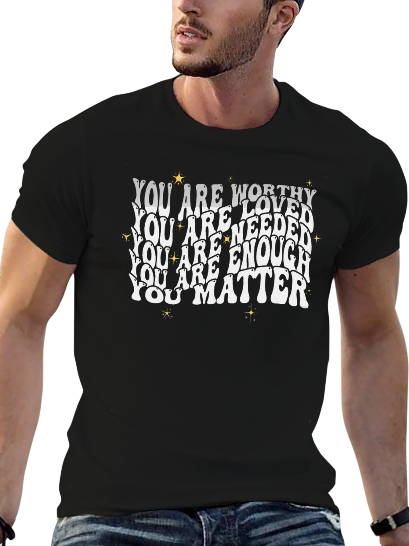 You Are Worthy Graphic Tee - Positive Affirmations