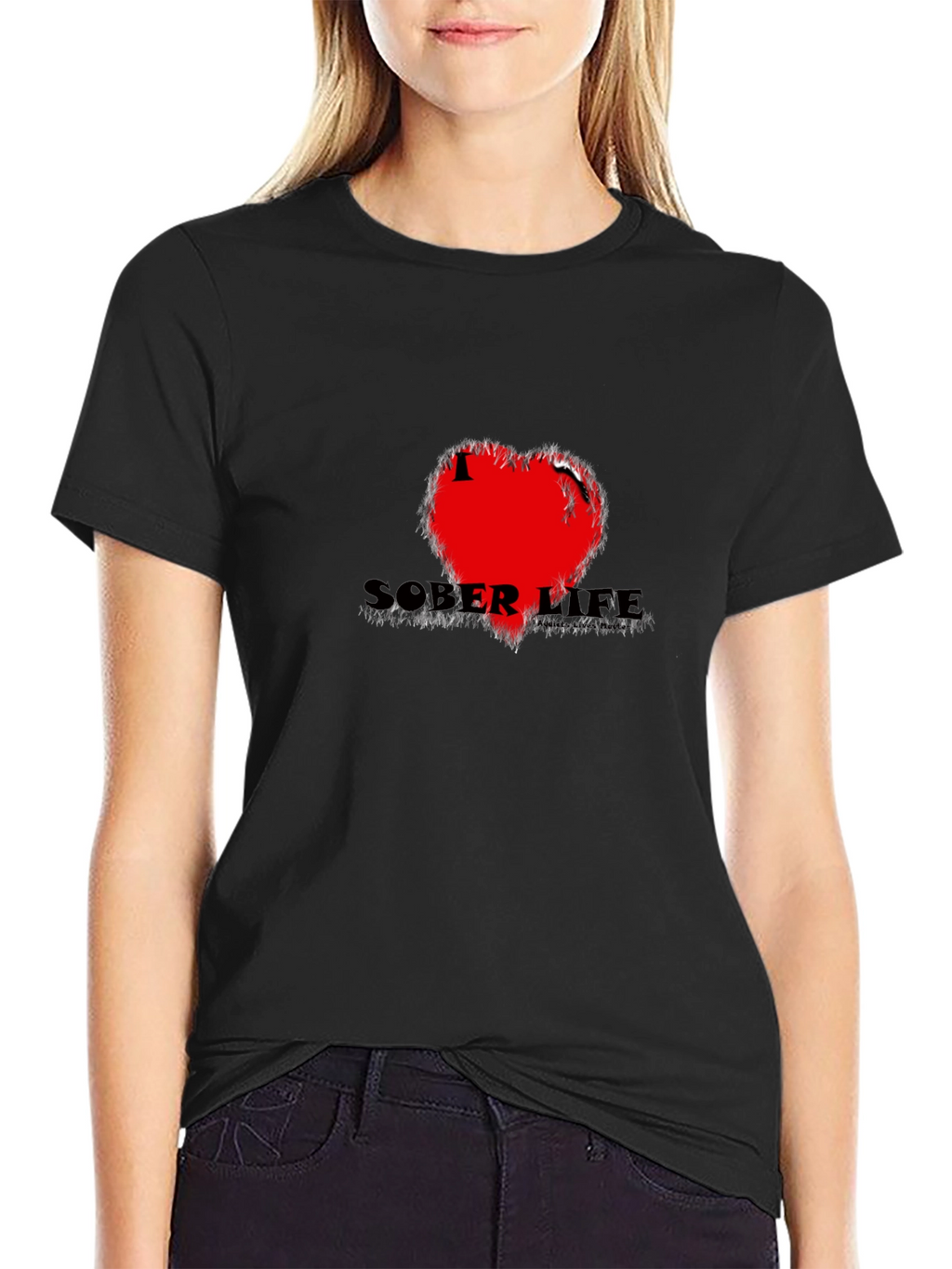 Sober Life Black Graphic Tee