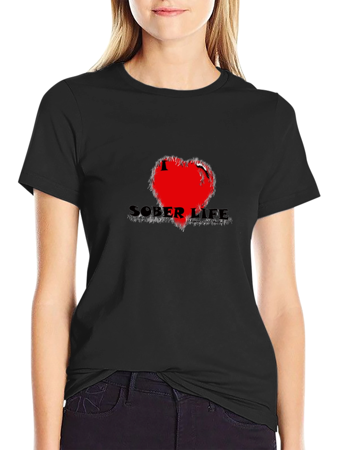 Sober Life Black Graphic Tee