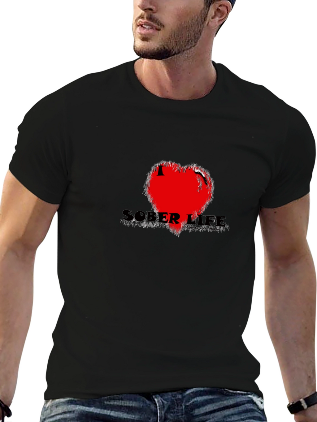 Sober Life Black Graphic Tee