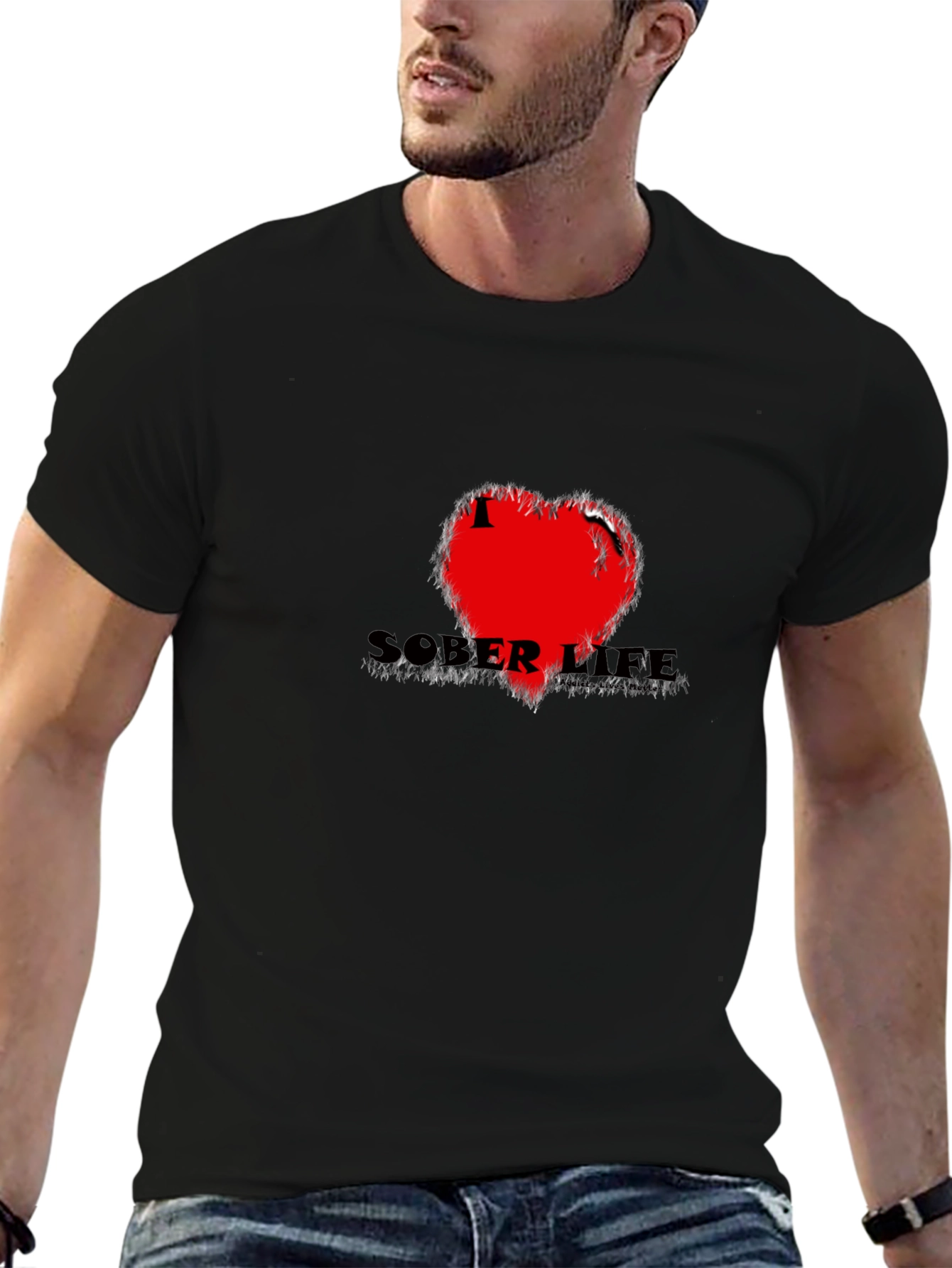 Sober Life Black Graphic Tee