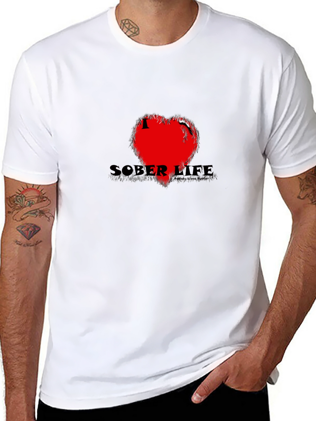 Sober Life Black Graphic Tee
