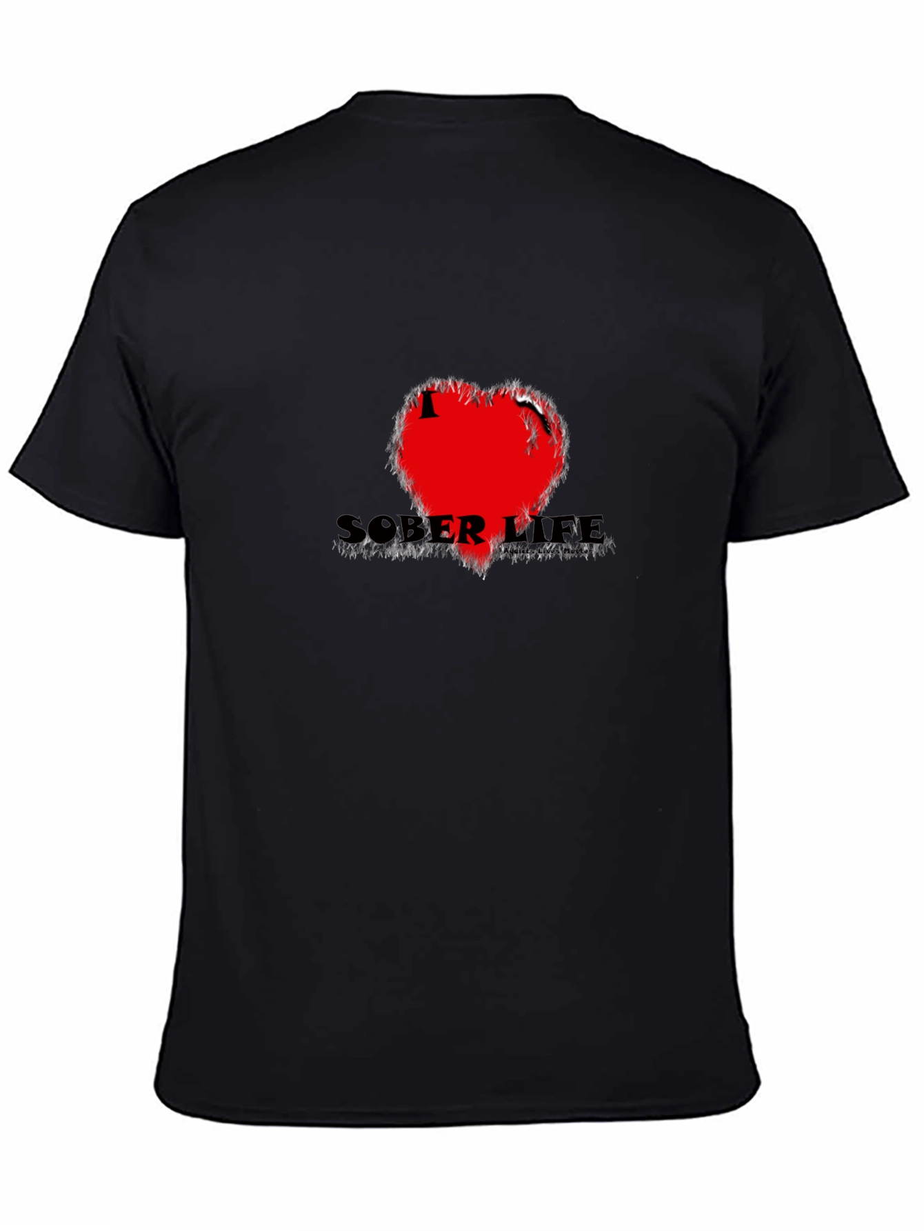 Sober Life Black Graphic Tee