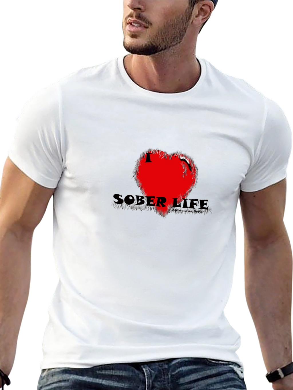 Sober Life Black Graphic Tee