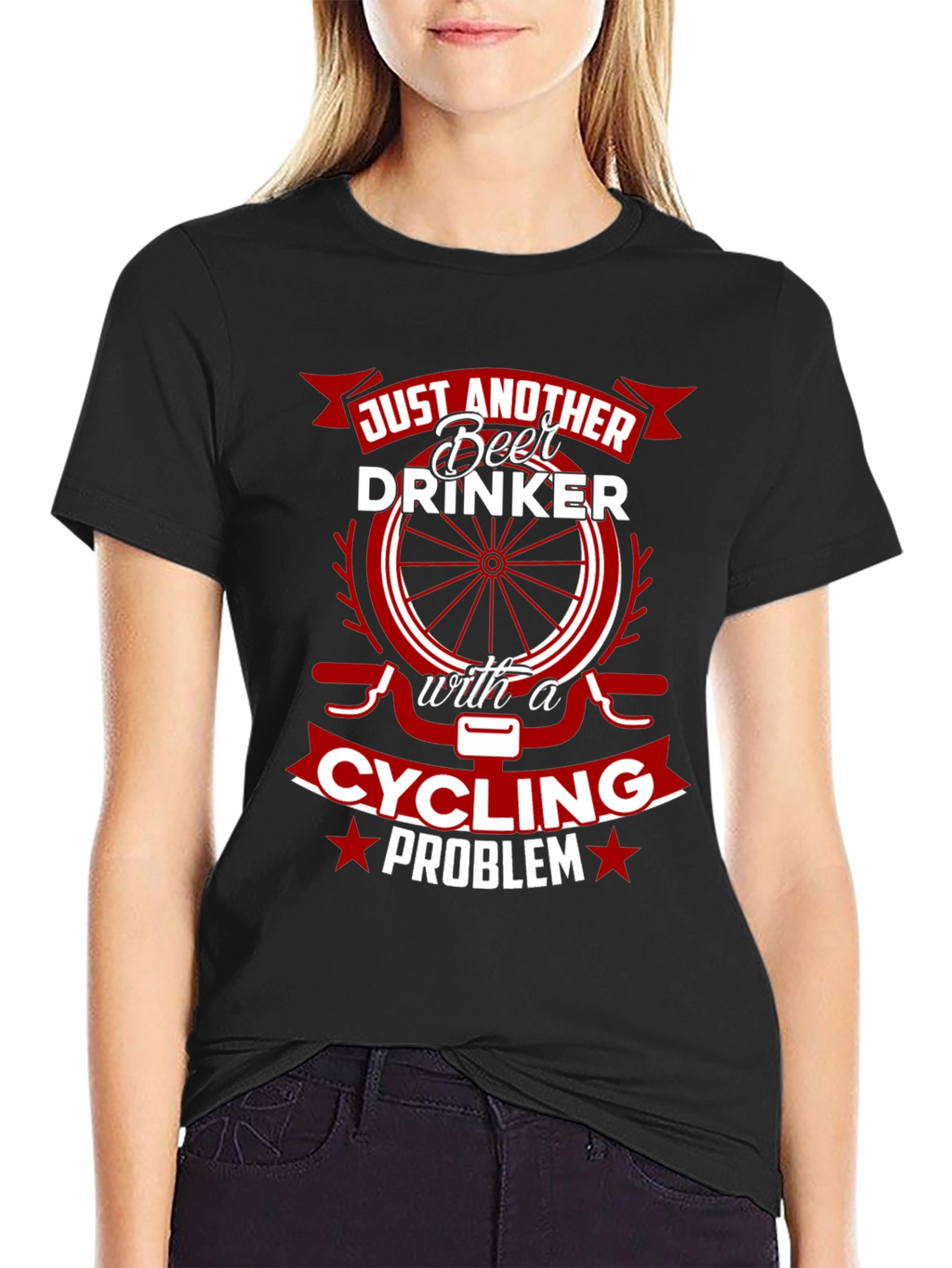 Funny Cycling & Beer Drinker T-Shirt