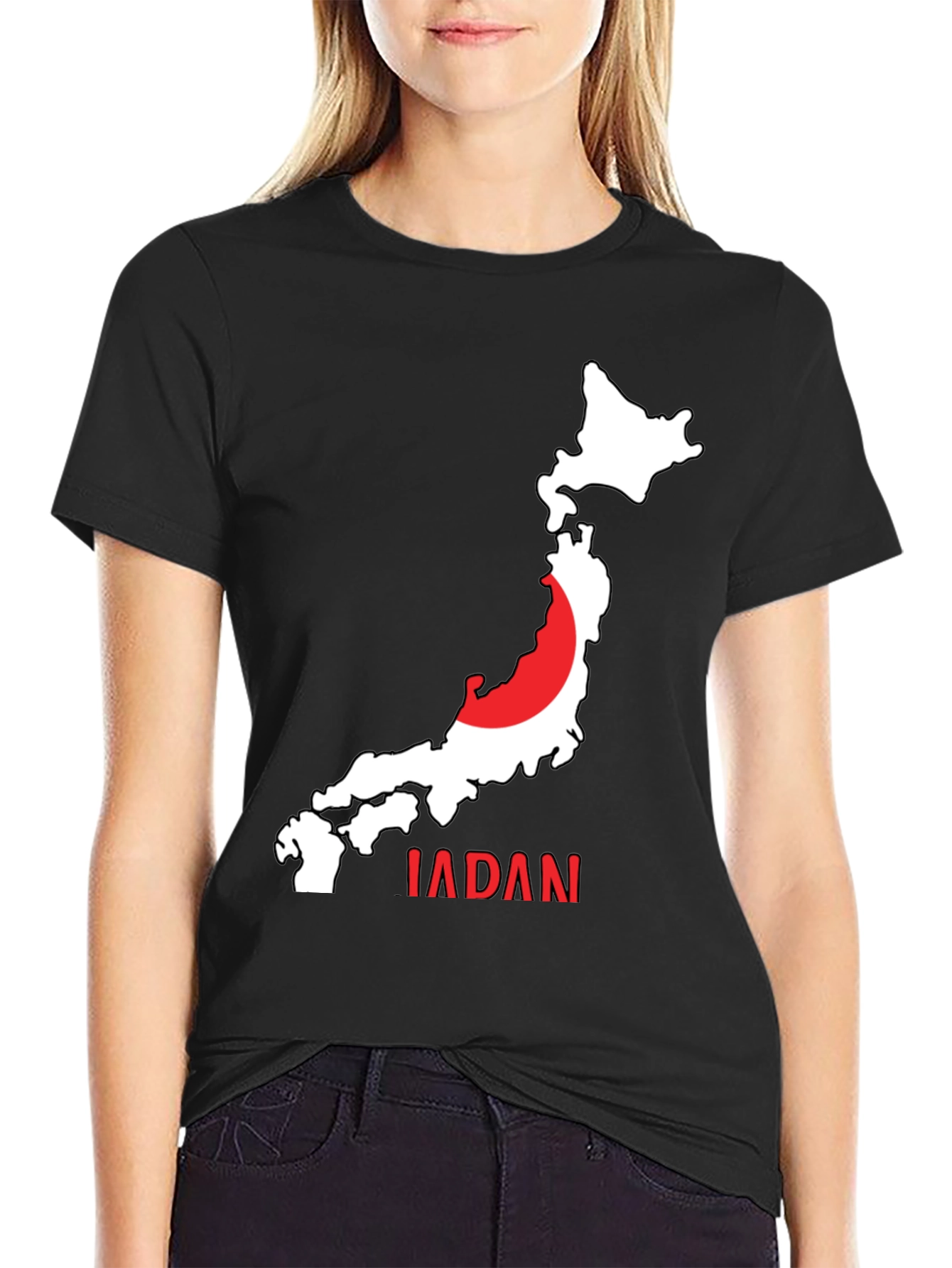 Japan Map Graphic T-Shirt
