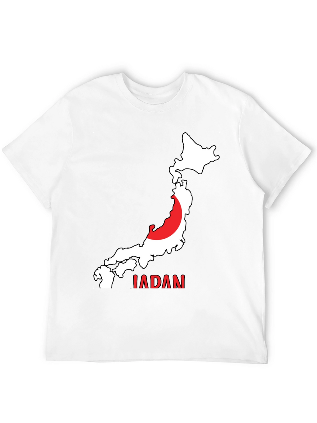 Japan Map Graphic T-Shirt