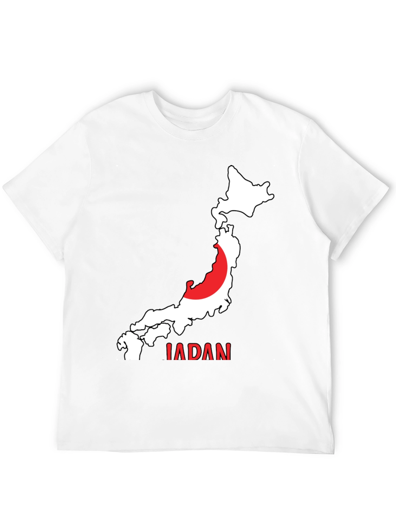 Japan Map Graphic T-Shirt
