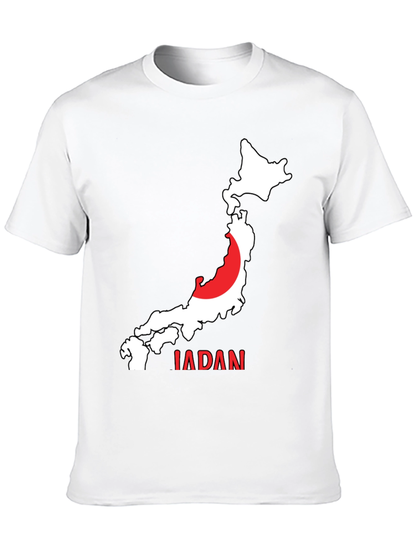 Japan Map Graphic T-Shirt